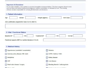 Risk Assessment Form